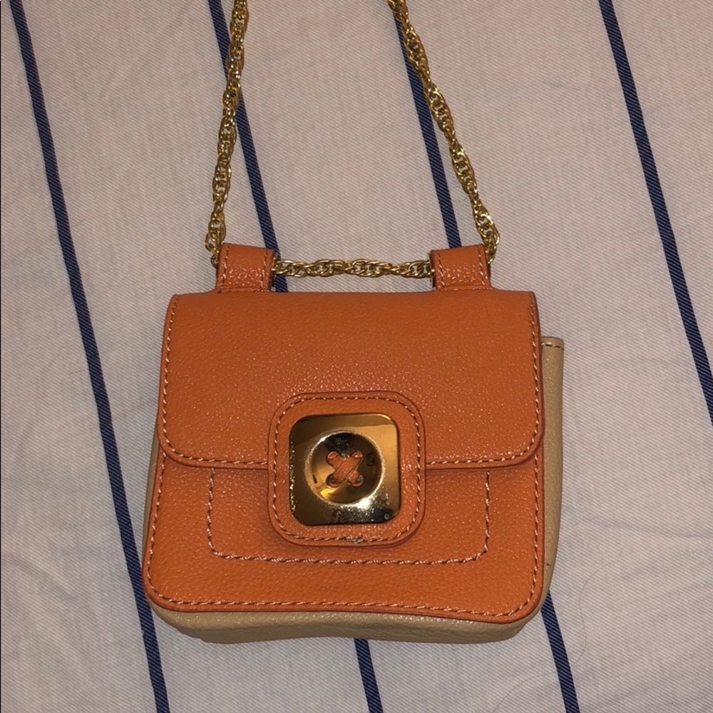 Orange Nine West Cross body purse